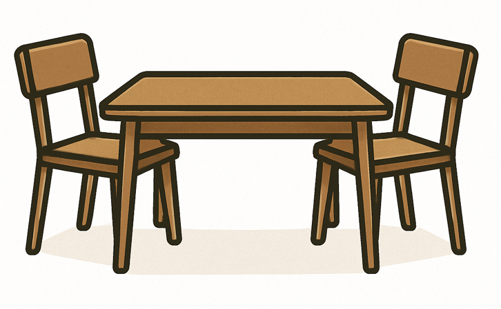 Draining Table 4 chairs 